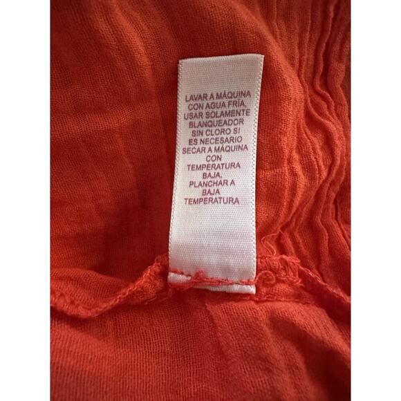 VELVET Graham & Spencer Red Guaze Dress ESME Off Shoulder Small NWT $268 ShiftXS - Picture 11 of 11